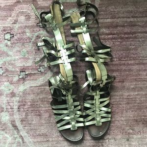Steve Madden Silver Gladiator Sandals